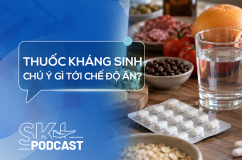 Podcast: Cần lưu ý gì tới chế độ ăn khi dùng thuốc kháng sinh?