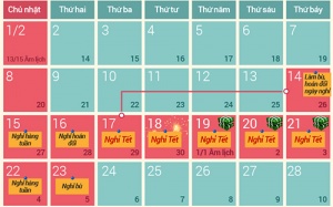 Lịch nghỉ Tết 2015: Học sinh được nghỉ ít hơn năm ngoái