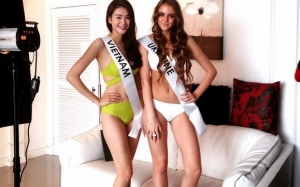 Phan Hà Phương nổi bật trong dàn thí sinh 'Siêu mẫu quốc tế'