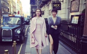 Tóc Tiên, Hà Hồ diện đồ sang dự tiệc của 'Beck - Vic'