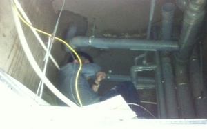 Thanh tra đột xuất, bác sĩ Trung Quốc trốn lên nóc nhà