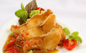 Cá lóc phi lê xốt gừng