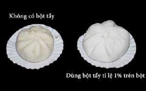 Bánh bao trắng tinh nhờ chất tẩy độc hại