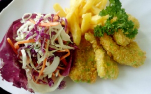 Cá lăn bột chiên xù