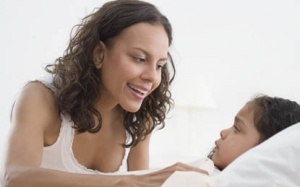 Để mẹ không bị ốm theo con