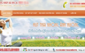 Hãi hùng quảng cáo phá thai tràn lan trên mạng