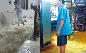 Kinh hoàng bún gạo 'bàn chân thối' Trung Quốc