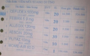 Choáng với những hóa đơn tiền thuốc