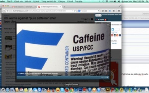 Cảnh báo tác hại chết người của bột caffein nguyên chất