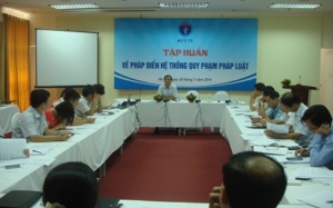 Bộ Y tế tập huấn về pháp điển hệ thống quy phạm pháp luật