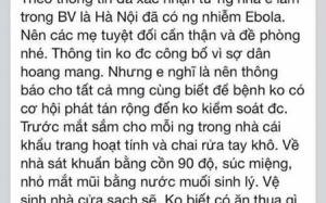Điều tra 2 phụ nữ tung tin đồn dịch Ebola