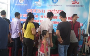 Hơn 500 công nhân được khám, chữa bệnh miễn phí