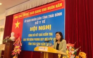 Thái Bình là tỉnh đầu tiên đạt tiêu chuẩn loại trừ bệnh phong