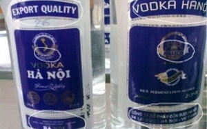 Phát hiện số lượng lớn rượu Vodka Hà Nội giả