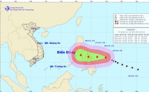 Siêu bão Hagupit uy hiếp biển Đông