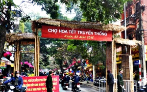 Chợ hoa Tết Hàng Lược - nét văn hóa đẹp giữa lòng Thủ đô
