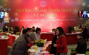 Hội báo Xuân 2015: Đậm sắc văn hóa Việt