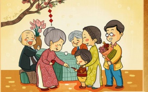 Tranh vui gây sốt giới trẻ: Sự khác biệt “Tết xưa - Tết nay'