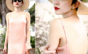 Tóc Tiên mặc váy ngủ ra đường cũng đẹp!