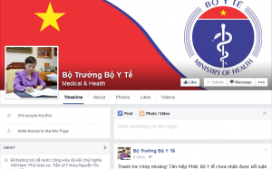 Bộ trưởng Bộ Y tế công khai địa chỉ Facebook chính thức