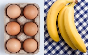 Video: Bữa sáng đơn giản với chuối và trứng gà