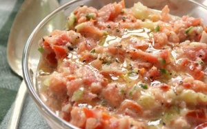 Mát lạnh soup Gazpacho Tây Ban Nha