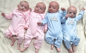 Hi hữu người mẹ sinh tư từ 4 trứng riêng biệt