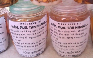 Dùng rượu thuốc trị nám, mụn, dễ mang họa vào thân