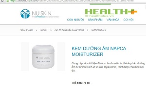 Nghi án Nuskin bán mỹ phẩm đã bị thu hồi?