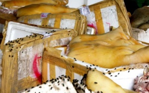 Hãi hùng thực phẩm bẩn được 'găm' lại để... chờ Tết