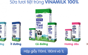 Sữa tươi tươi ngon và bổ dưỡng của Vinamilk