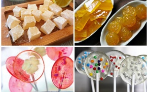 Tự làm kẹo chanh dẻo, kẹo mút vị chanh cốm trị ho cho bé