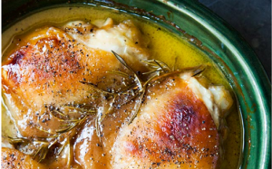 Gà nướng mật ong và dầu olive – Ăn ngon tê lưỡi