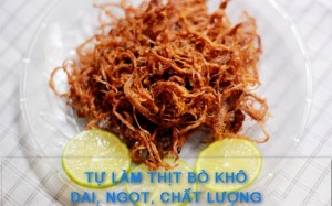Tự làm thịt bò khô - lai rai cả Tết