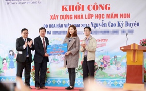 Kỳ Duyên quyên 240 triệu xây lớp học ở Tuyên Quang