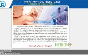 Đăng ký vaccine Pentaxim qua mạng: May hơn khôn