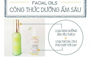 Da căng mịn không ngờ nhờ dưỡng ẩm 2 lớp bằng facial oils