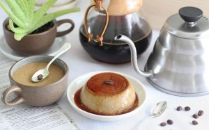 Công thức bánh flan vị cà phê trong cốc cà phê cực lạ