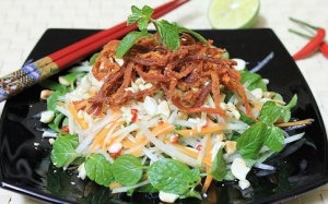 Cách làm đơn giản nhất món nộm đu đủ bò khô