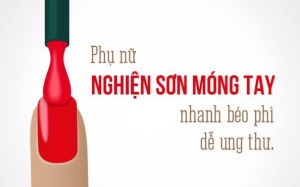 Phụ nữ nghiện sơn móng tay nhanh béo phì, dễ ung thư