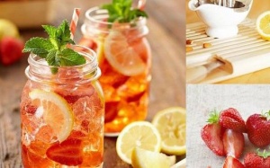 Soda chanh dâu tây mát lạnh giải khát ngày Hè