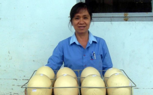Trứng “khổng lồ” 1,5kg giá hơn trăm nghìn