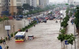 Miền Bắc mưa to kéo dài, Hà Nội có thể ngập lụt