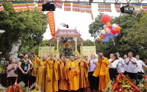 Thái Nguyên đón Phật ngọc lớn nhất thế giới tại chùa Phủ Liễn