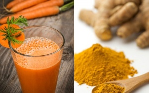 Nước ép cà rốt và bột nghệ: Giúp da khỏe mạnh và đẹp rạng rỡ từ bên trong