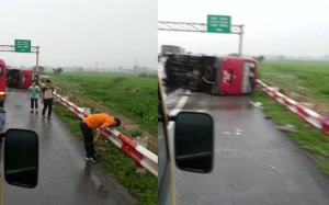 Tình trạng sức khỏe 10 nạn nhân vụ lật xe khách trên cao tốc Pháp Vân