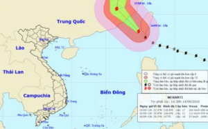 'Nín thở' khi thấy siêu bão Meranti tiến vào biển Đông