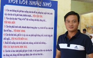 Bảng nội quy hài hước của giáo viên thể dục