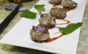 Cà tím nhồi thịt chiên - cho bữa chiều bớt vội