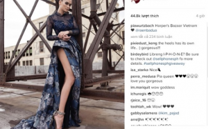 Hoa hậu Hoàn vũ chụp ảnh cho tạp chí Việt Nam